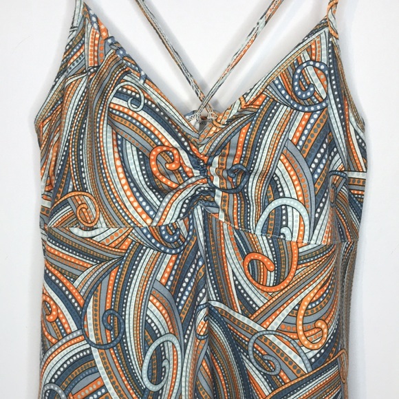 Prana swirl print cross straps dress - Picture 2 of 7